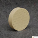 Lochplatte für Temperaturen bis 2200 °C: Durchmesser 70 mm, Lochdurchmesser 0,6 mm: Material ZrO2